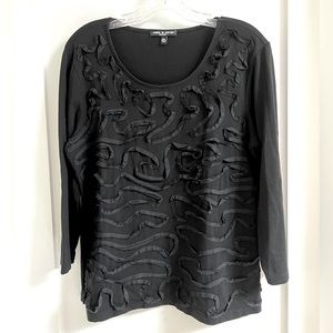 Cable & Gauge Dressy Black Swirl Design   PXL
